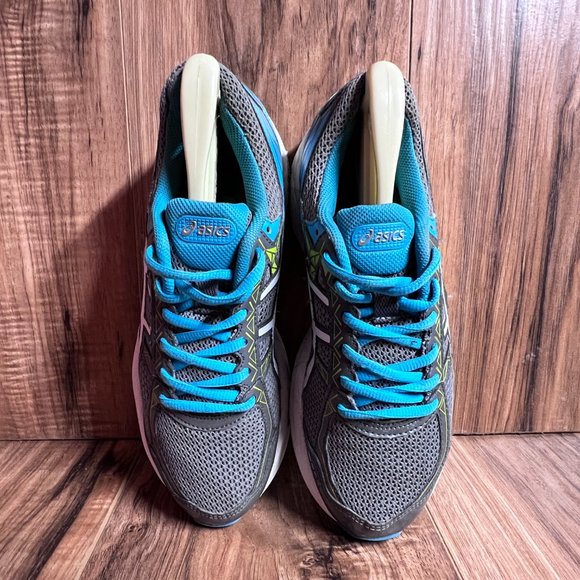 Asics Gel Exalt 3 Womens Running Shoes Grey Blue Duomax T666N EUC Size 6.5 - Picture 4 of 7